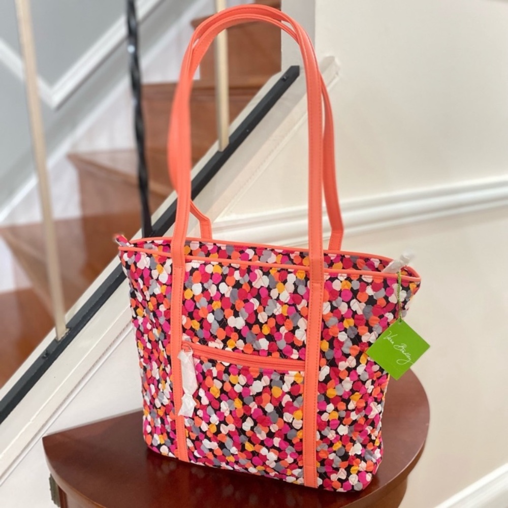 Vera Bradley Orange/Multi Polka Dot Print bag